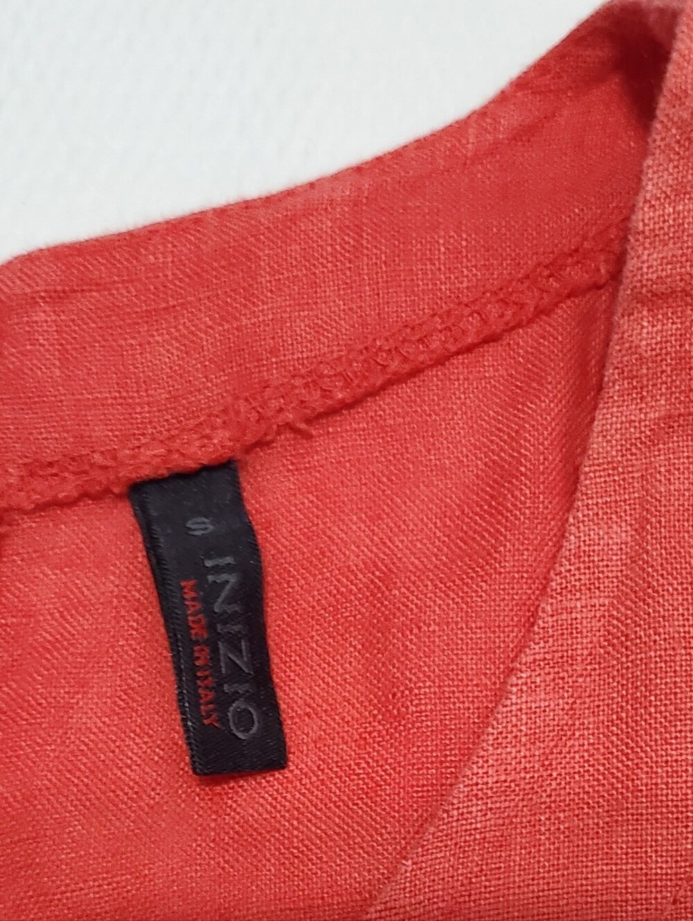 INIZIO Italian Linen Sleeveless Red Tank Top Women Small - Picture 3 of 6